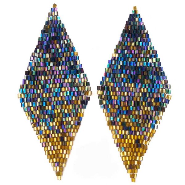 Σκουλαρίκια Γεωμετρικά Klimt Inspired